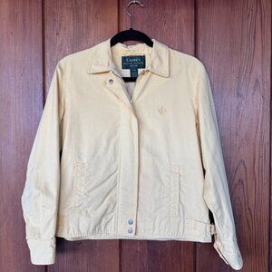 Lauren Ralph Lauren Utility Field Jacket Yellow Khaki | Size: Petite Small
